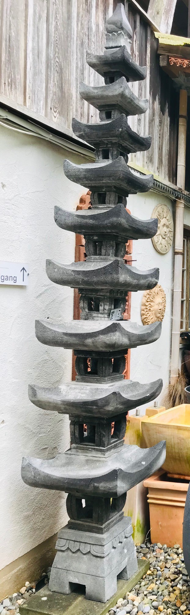 Japanische Steinpagode, 9 Ebenen  - 200cm