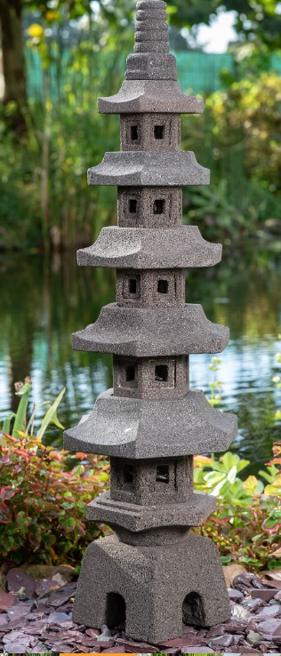 Japanische Steinpagode, 5 Ebenen