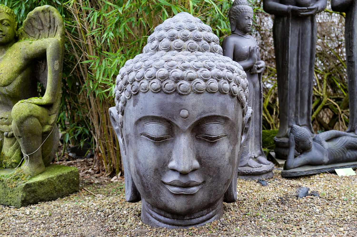 Buddha Kopf in vier Größen